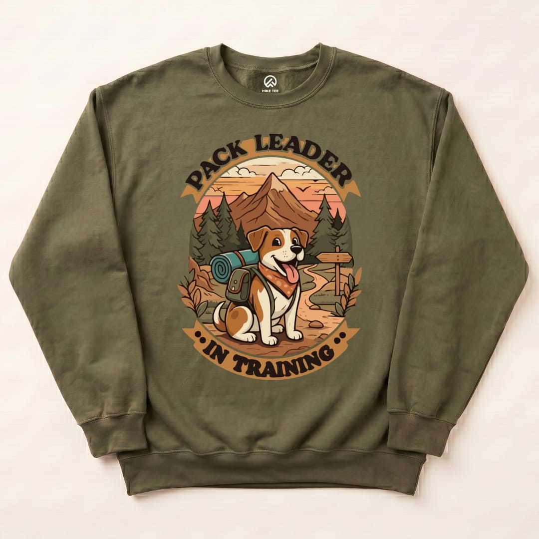 Packleader Sweatshirt Hike Tee Sweatshirt Military Green / S