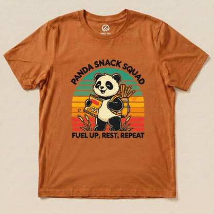 Panda Snack Squad Retro Shirt Hike Tee T-Shirt Autumn / S