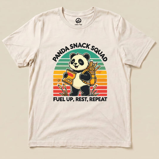 Panda Snack Squad Retro Shirt Hike Tee T-Shirt Natural / S