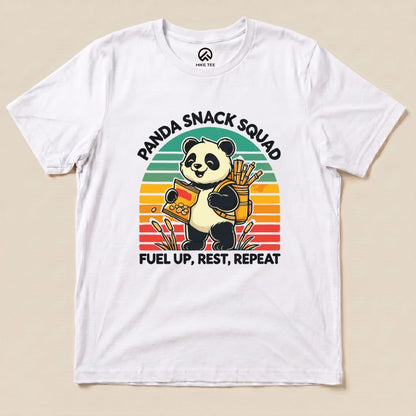Panda Snack Squad Retro Shirt Hike Tee T-Shirt White / S