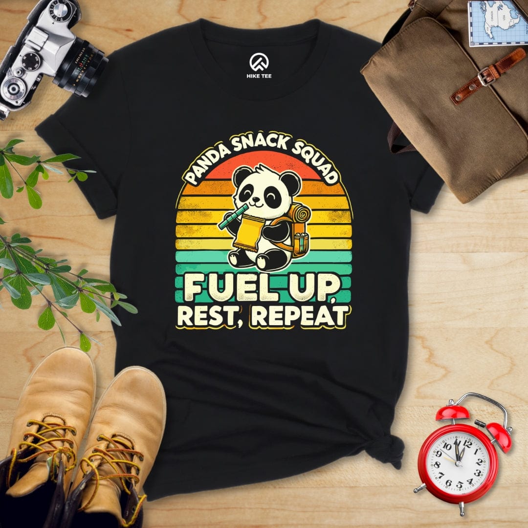 Hike Tee T-Shirt Black / S Panda Snack Squad Shirt