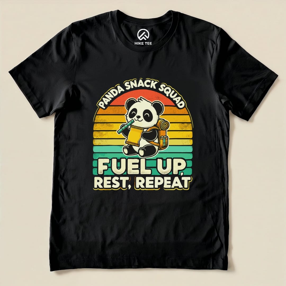Panda Snack Squad Shirt Hike Tee T-Shirt Black / S