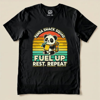 Panda Snack Squad Shirt Hike Tee T-Shirt Black / S