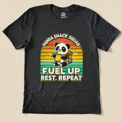 Panda Snack Squad Shirt Hike Tee T-Shirt Dark Grey Heather / S