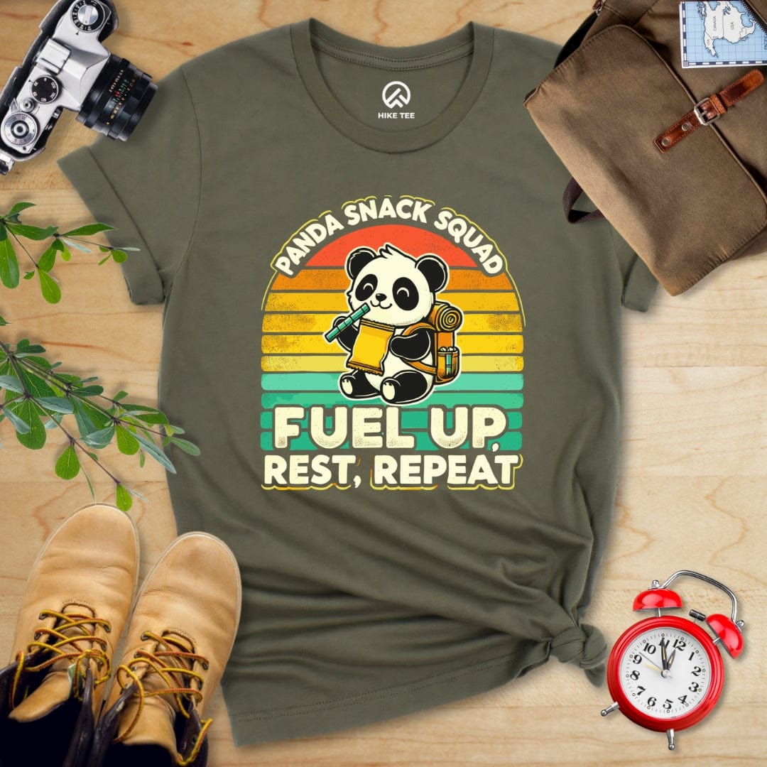 Hike Tee T-Shirt Military Green / S Panda Snack Squad Shirt