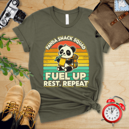 Hike Tee T-Shirt Military Green / S Panda Snack Squad Shirt