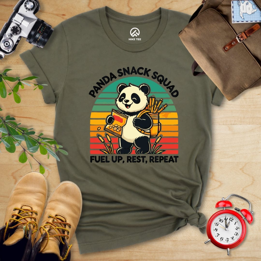 Hike Tee T-Shirt Military Green / S Panda Snack Squad