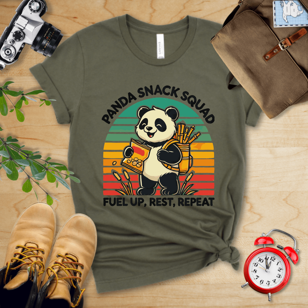 Hike Tee T-Shirt Military Green / S Panda Snack Squad