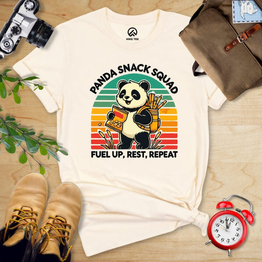 Hike Tee T-Shirt Natural / S Panda Snack Squad