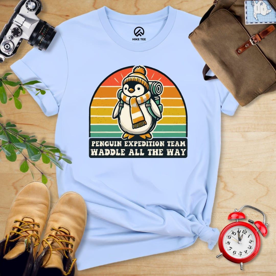 Hike Tee T-Shirt Baby Blue / S Penguin Expedition Team Shirt