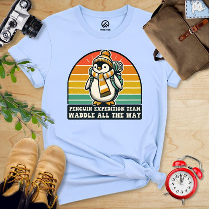 Hike Tee T-Shirt Baby Blue / S Penguin Expedition Team Shirt