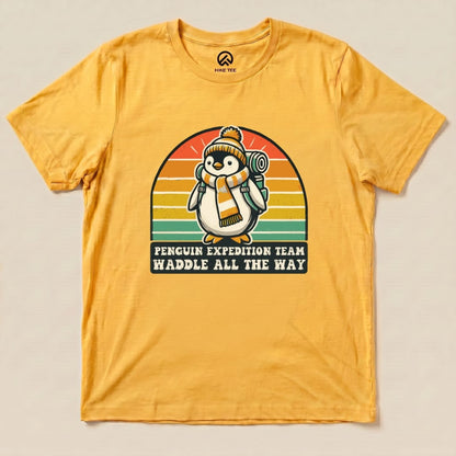 Penguin Expedition Team Shirt Hike Tee T-Shirt Gold / S