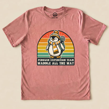 Penguin Expedition Team Shirt Hike Tee T-Shirt Heather Mauve / S