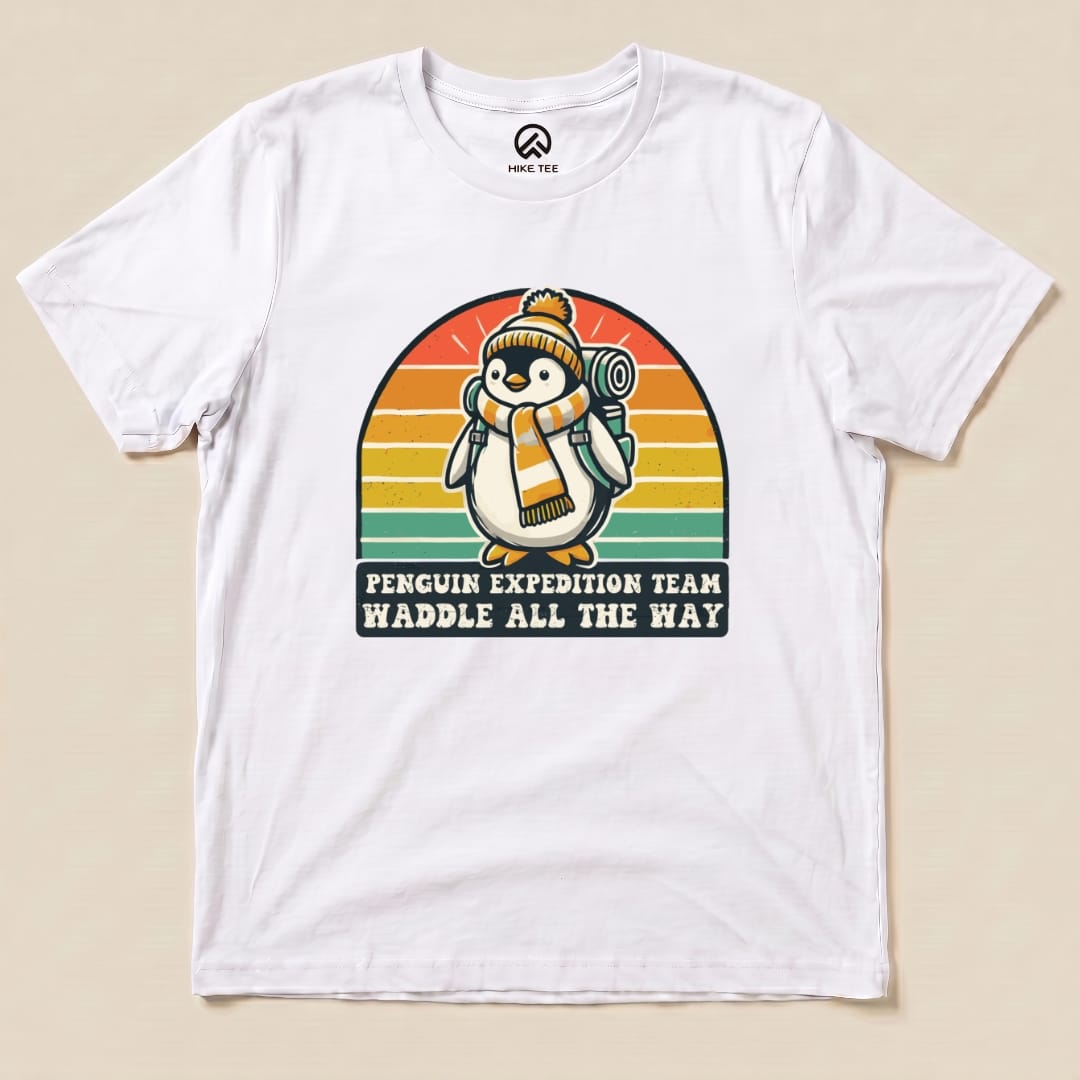 Penguin Expedition Team Shirt Hike Tee T-Shirt White / S
