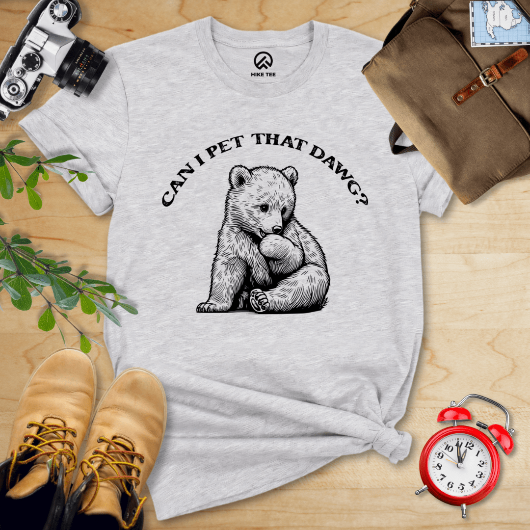 Hike Tee T-Shirt Athletic Heather / S Pet That Dawg Bear Shirt