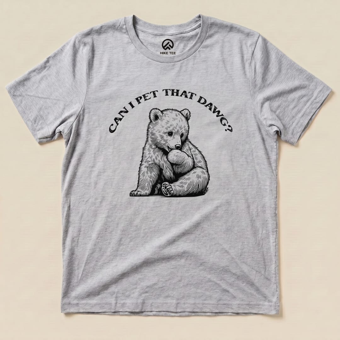 Hike Tee T-Shirt Athletic Heather / S Pet That Dawg Bear Shirt