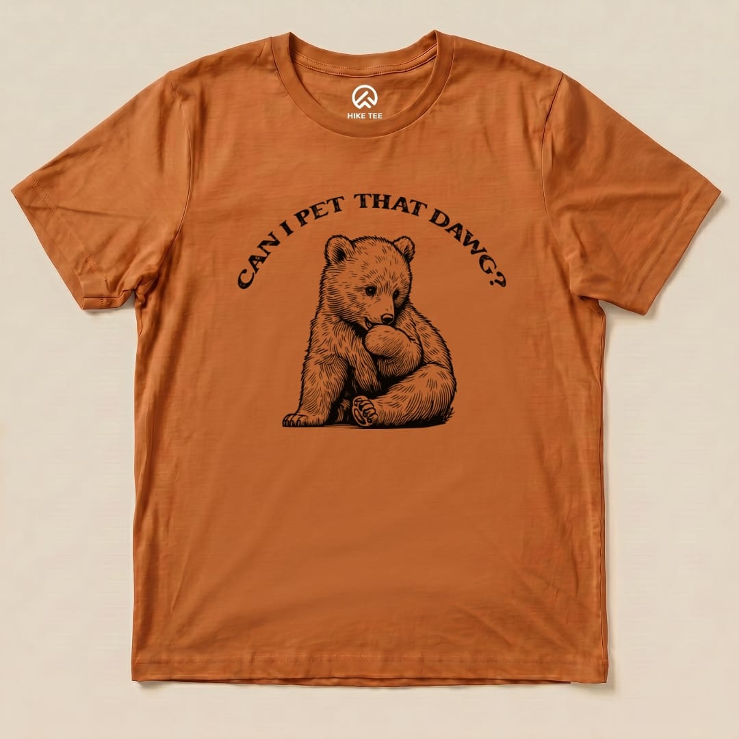 Hike Tee T-Shirt Autumn / S Pet That Dawg Bear Shirt