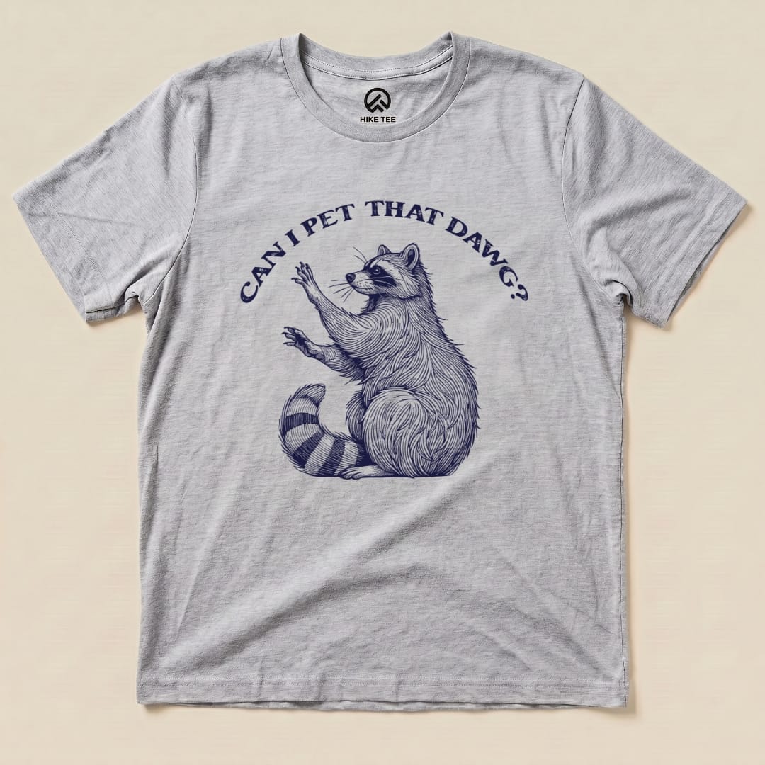 Hike Tee T-Shirt Athletic Heather / S Pet That Dawg Raccoon Shirt