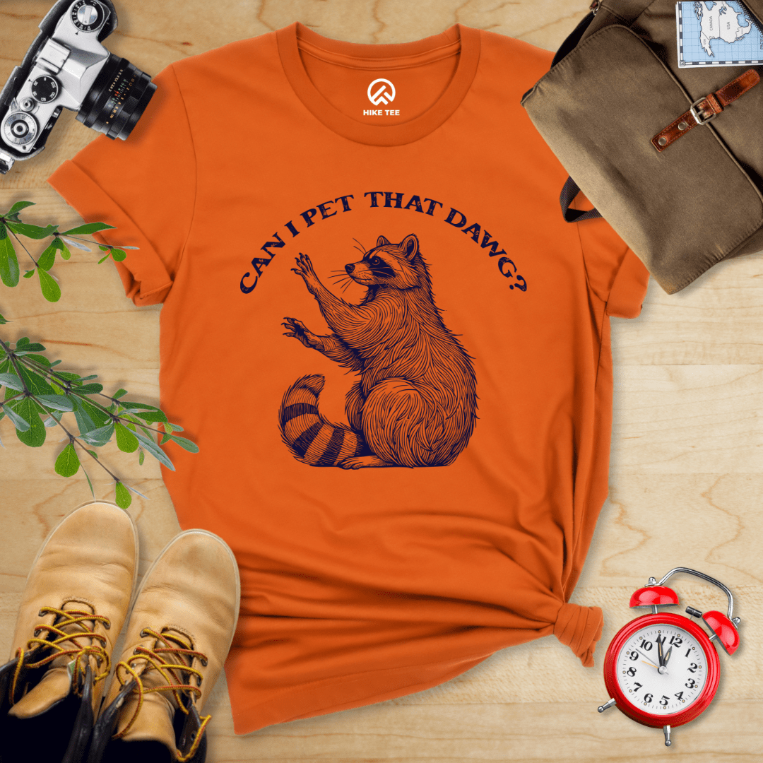 Hike Tee T-Shirt Autumn / S Pet That Dawg Raccoon Shirt