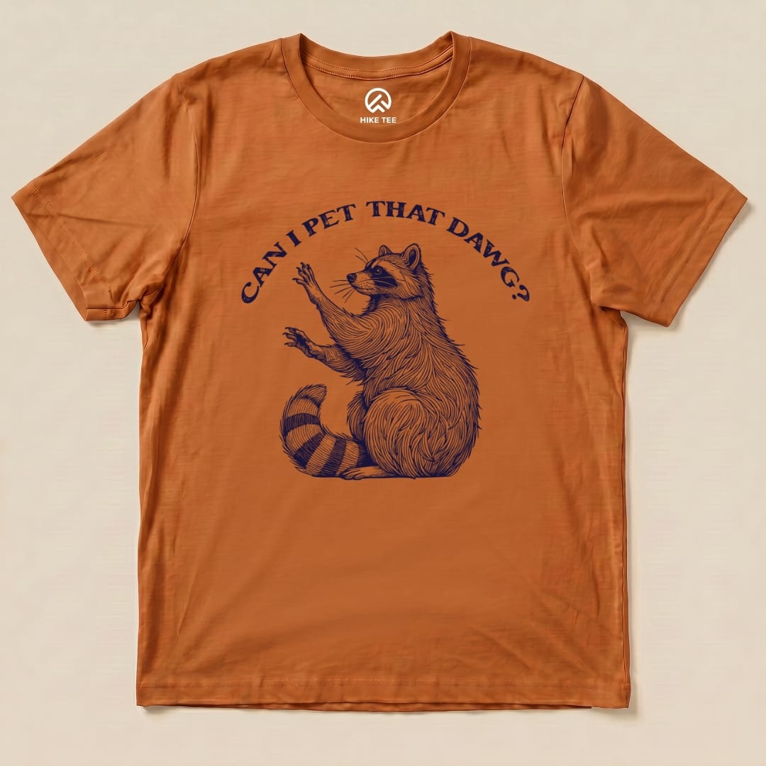Hike Tee T-Shirt Autumn / S Pet That Dawg Raccoon Shirt