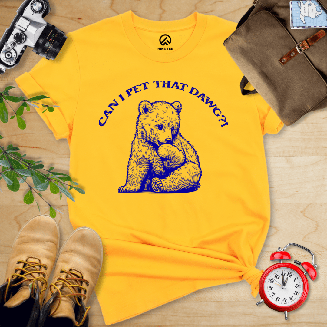 Hike Tee T-Shirt Gold / S Pet That Dawg Shirt