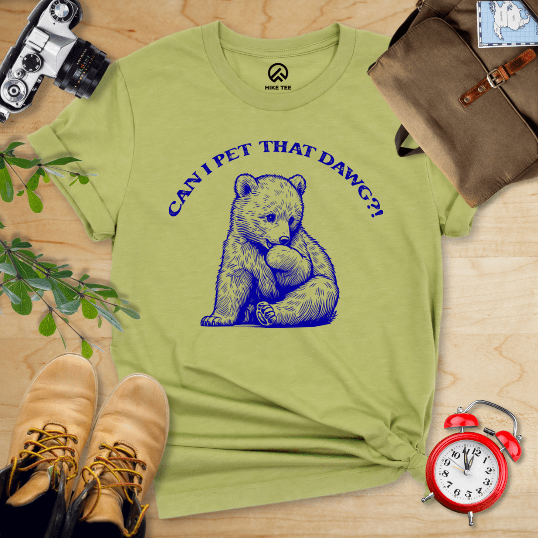 Hike Tee T-Shirt Heather Green / S Pet That Dawg Shirt