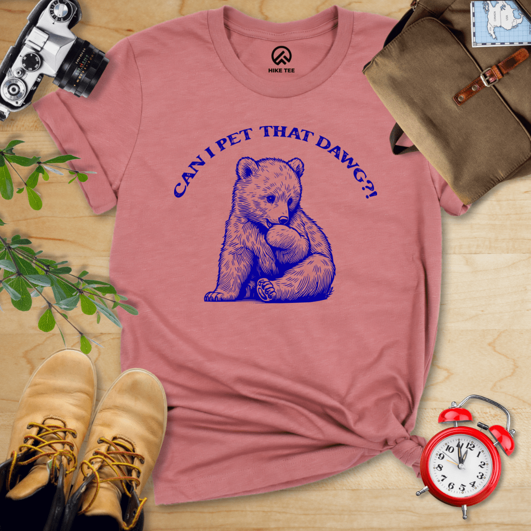 Hike Tee T-Shirt Heather Mauve / S Pet That Dawg Shirt