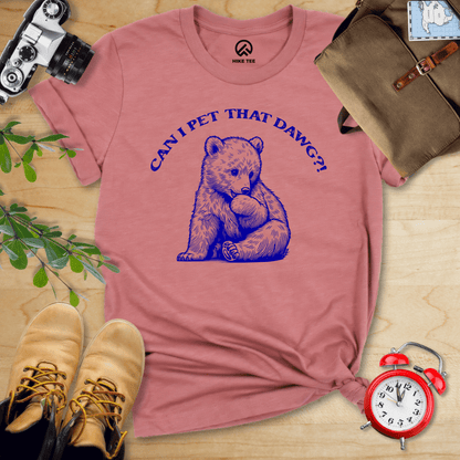 Hike Tee T-Shirt Heather Mauve / S Pet That Dawg Shirt