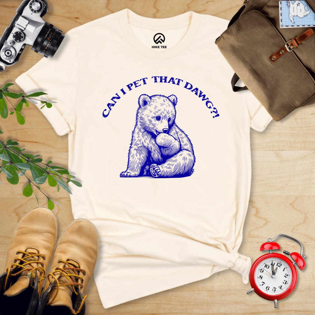 Hike Tee T-Shirt Natural / S Pet That Dawg Shirt