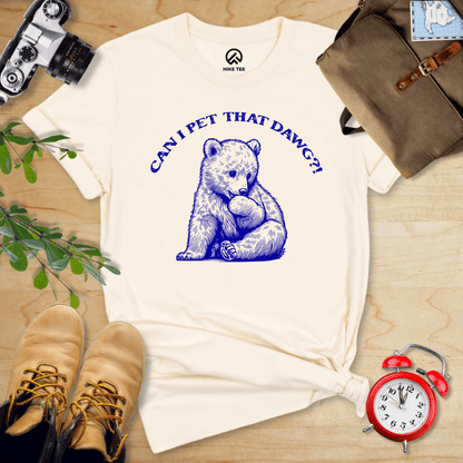 Hike Tee T-Shirt Natural / S Pet That Dawg Shirt