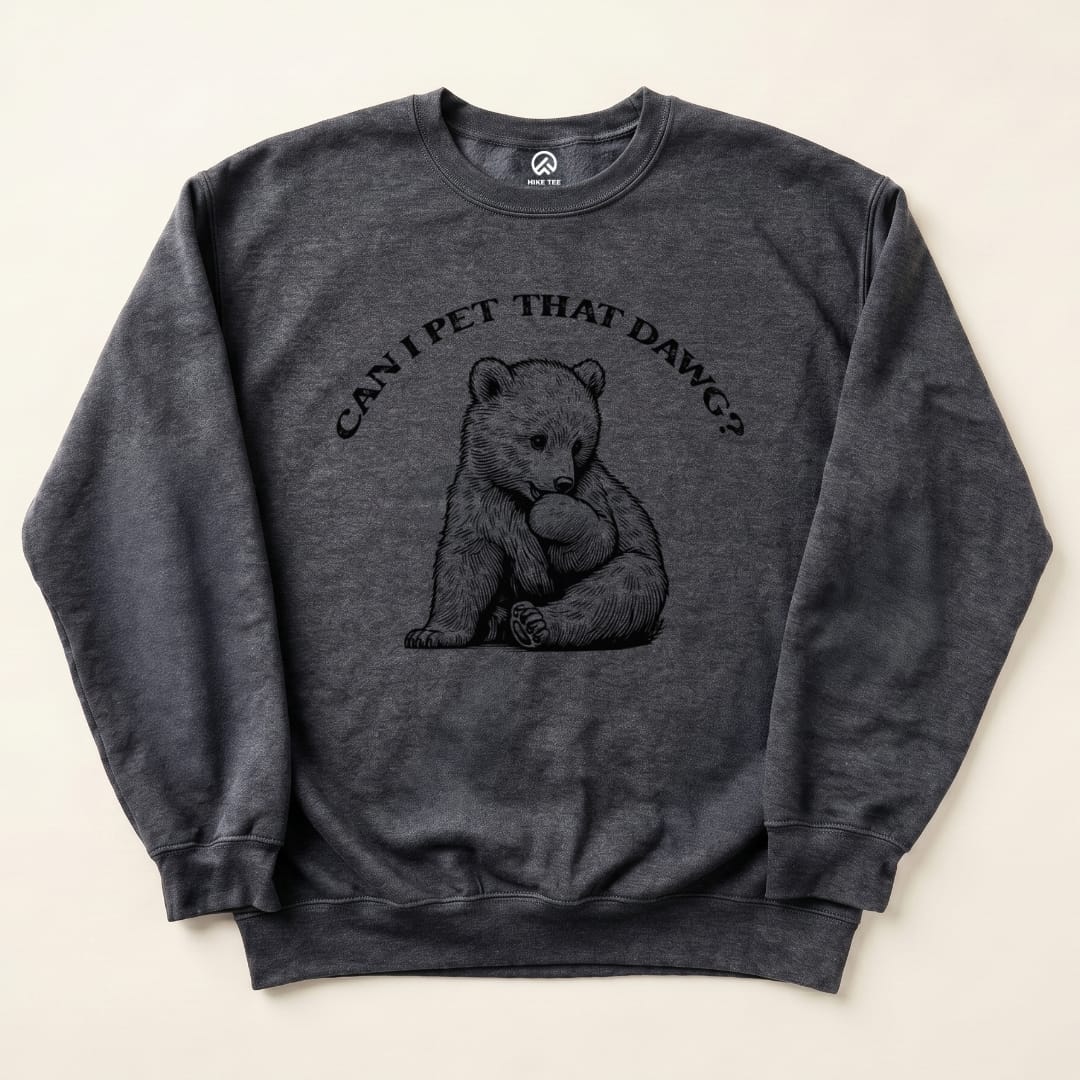 Pet that dawg Sweatshirt Hike Tee Sweatshirt Dark Heather / S