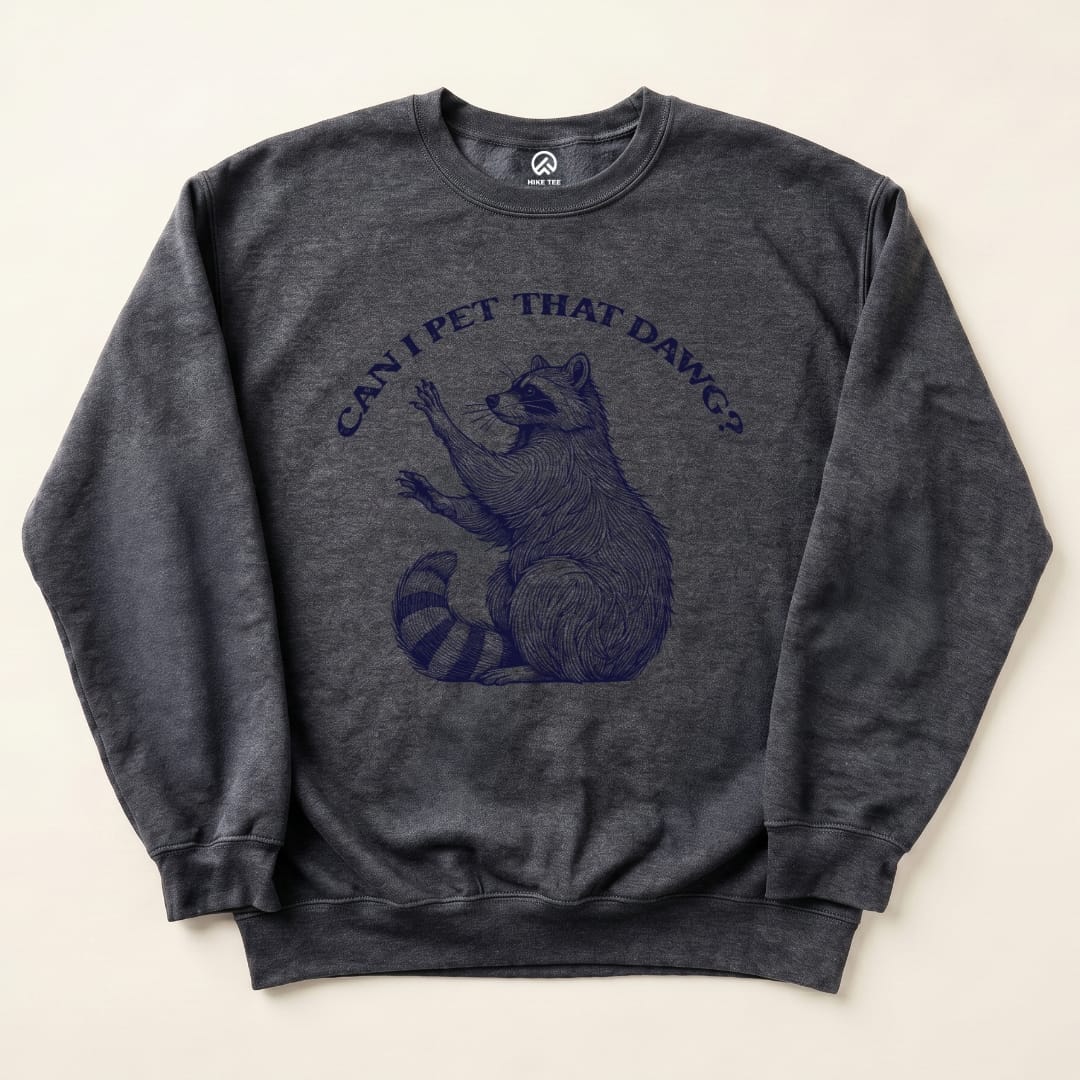 Pet that dawg Sweatshirt Hike Tee Sweatshirt Dark Heather / S