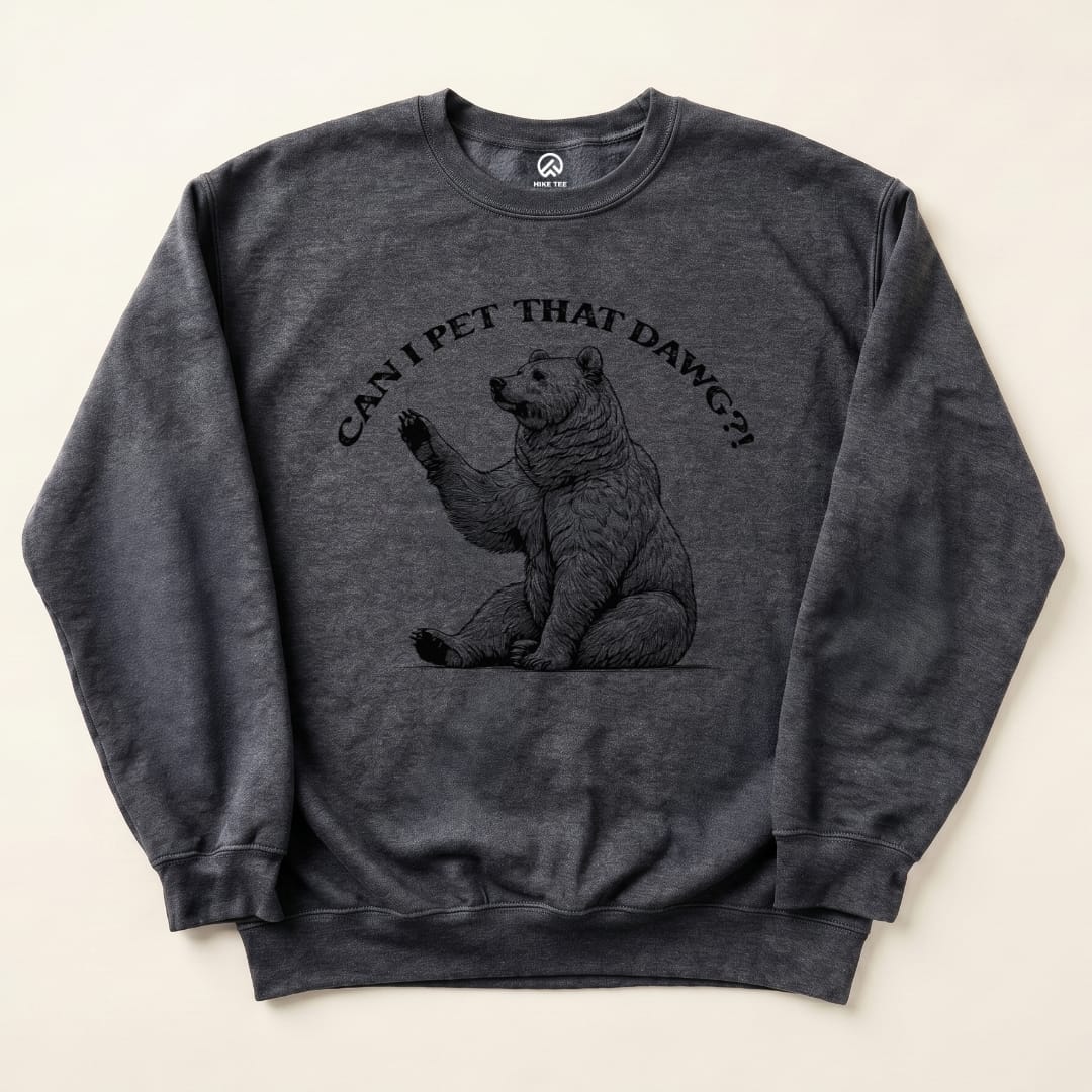 Pet That Dawg Sweatshirt Hike Tee Sweatshirt Dark Heather / S