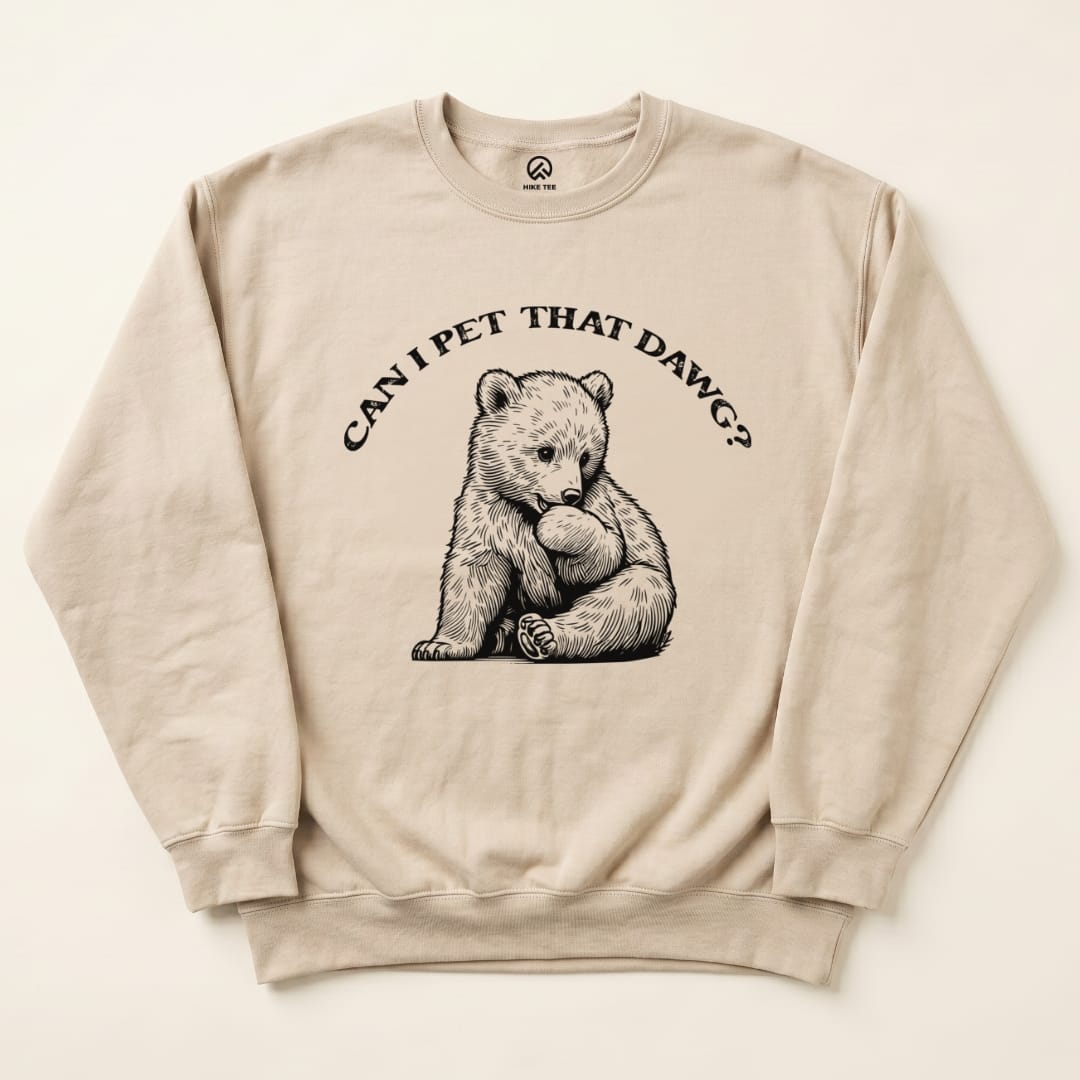 Pet that dawg Sweatshirt Hike Tee Sweatshirt Sand / S