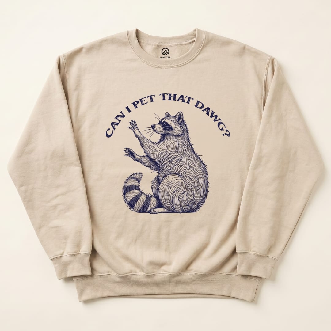 Pet that dawg Sweatshirt Hike Tee Sweatshirt Sand / S