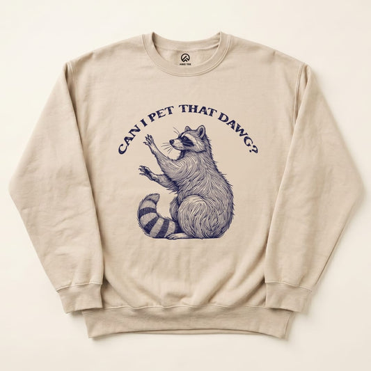 Pet that dawg Sweatshirt Hike Tee Sweatshirt Sand / S