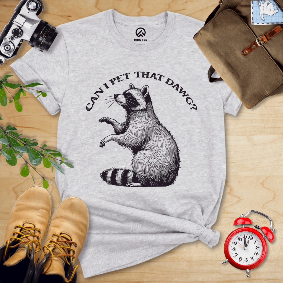 Hike Tee T-Shirt Athletic Heather / S Pet That Raccoon Shirt