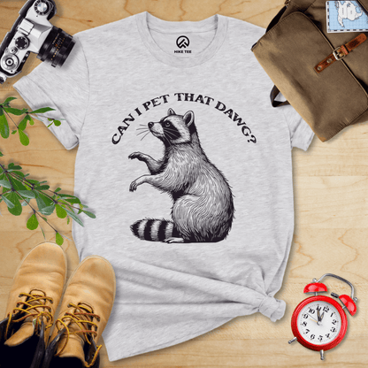 Hike Tee T-Shirt Athletic Heather / S Pet That Raccoon Shirt