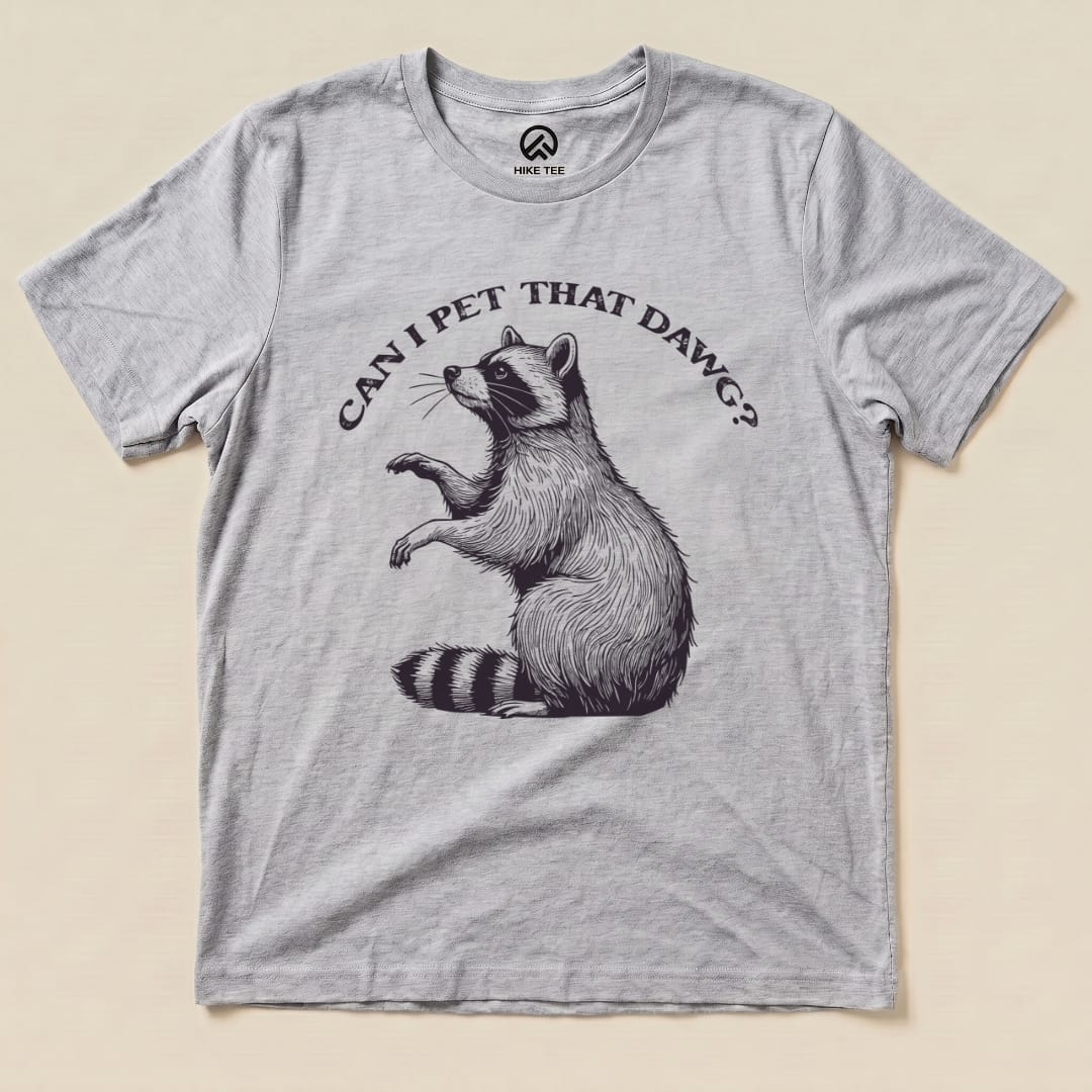Hike Tee T-Shirt Athletic Heather / S Pet That Raccoon Shirt