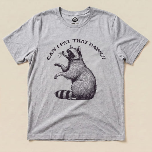 Hike Tee T-Shirt Athletic Heather / S Pet That Raccoon Shirt