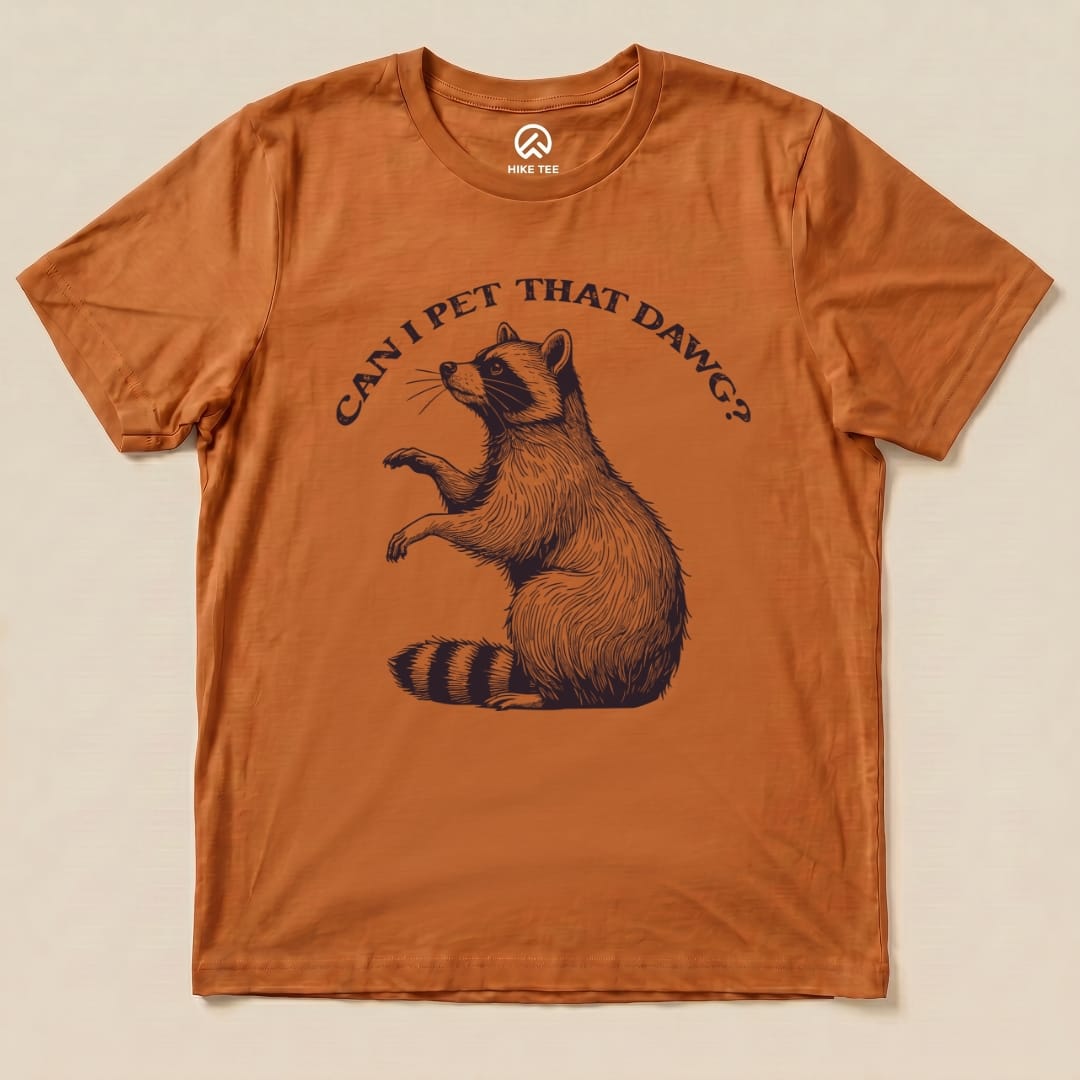 Hike Tee T-Shirt Autumn / S Pet That Raccoon Shirt
