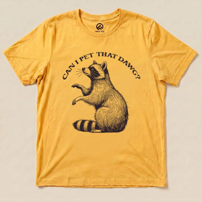 Hike Tee T-Shirt Gold / S Pet That Raccoon Shirt