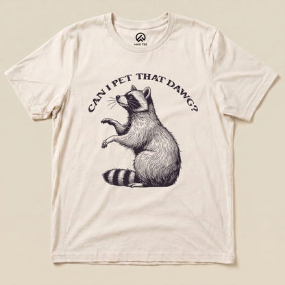 Hike Tee T-Shirt Natural / S Pet That Raccoon Shirt