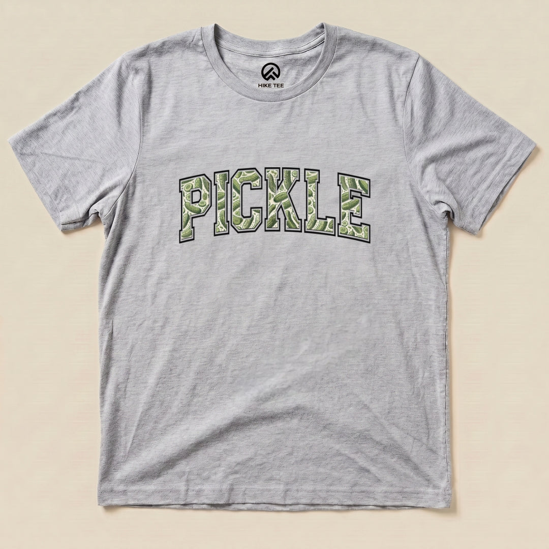 Pickle Camping Shirt Hike Tee T-Shirt Athletic Heather / S