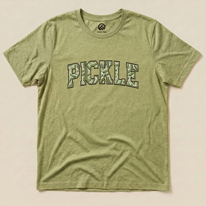 Pickle Camping Shirt Hike Tee T-Shirt Heather Green / S