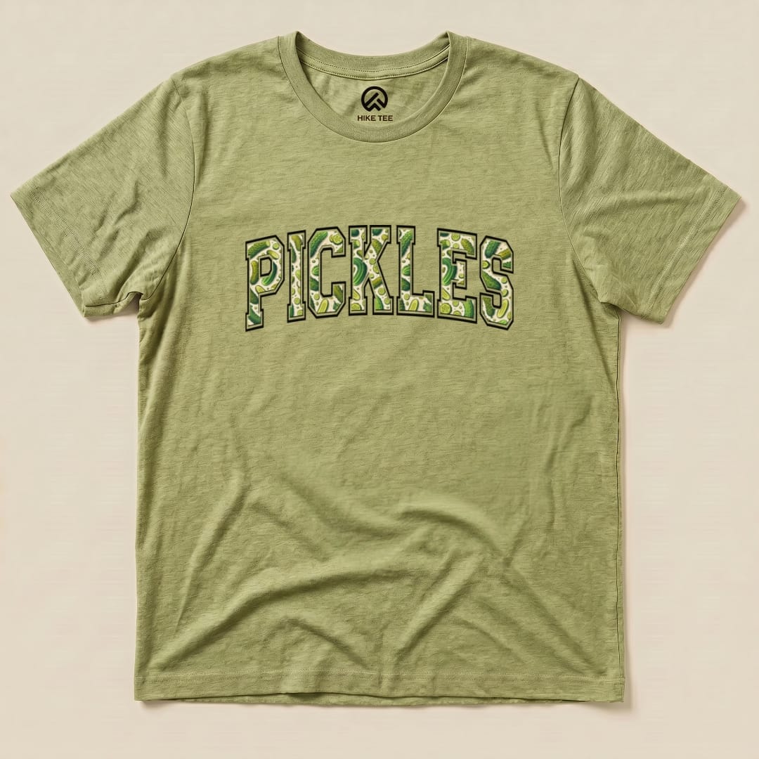 Pickles Shirt Hike Tee T-Shirt Heather Green / S