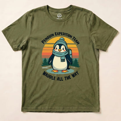 Pinguin Expedition Team Shirt Hike Tee T-Shirt Military Green / S