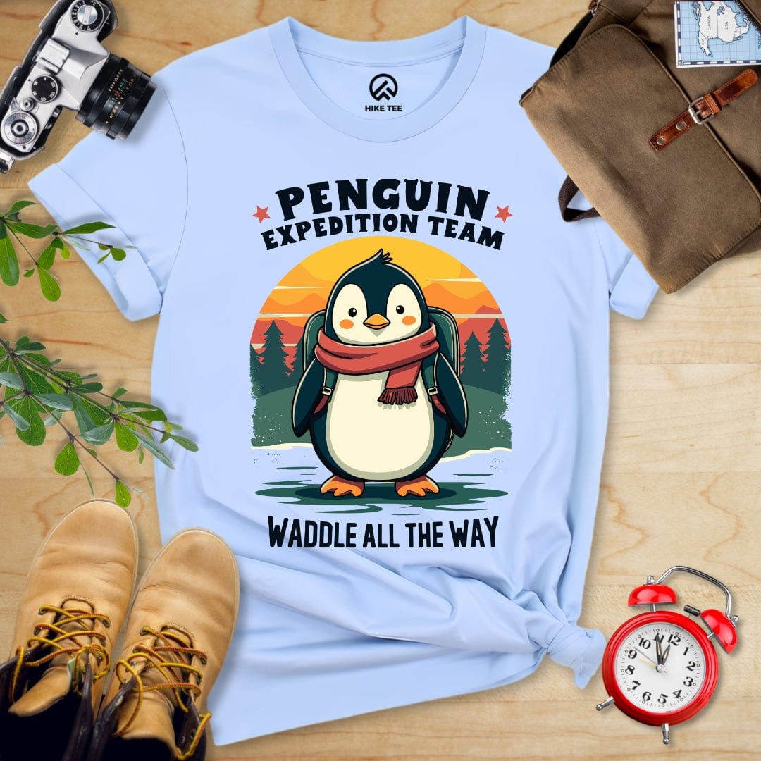 Hike Tee T-Shirt Baby Blue / S Pinguin Expedition Team