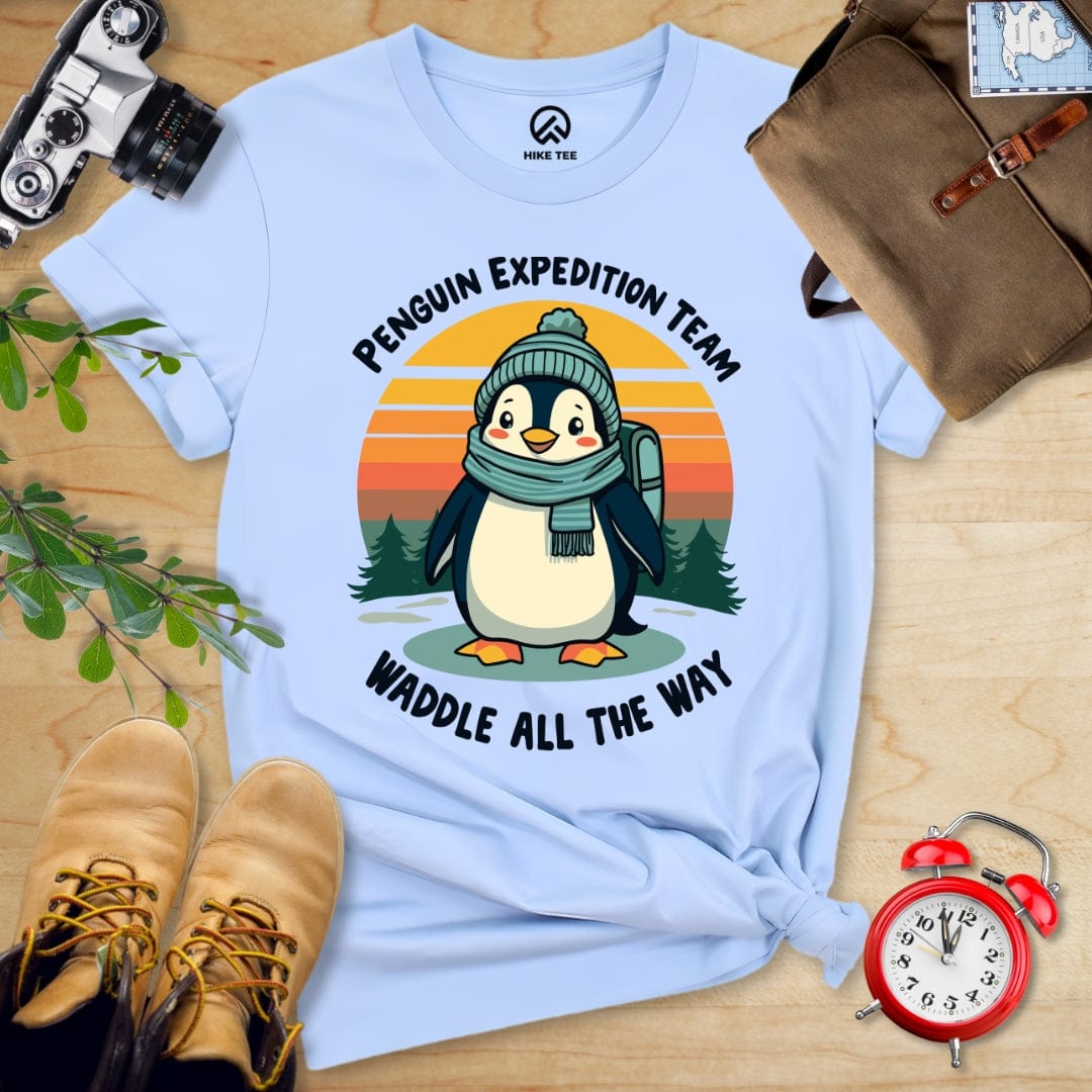 Hike Tee T-Shirt Baby Blue / S Pinguin Expedition Team