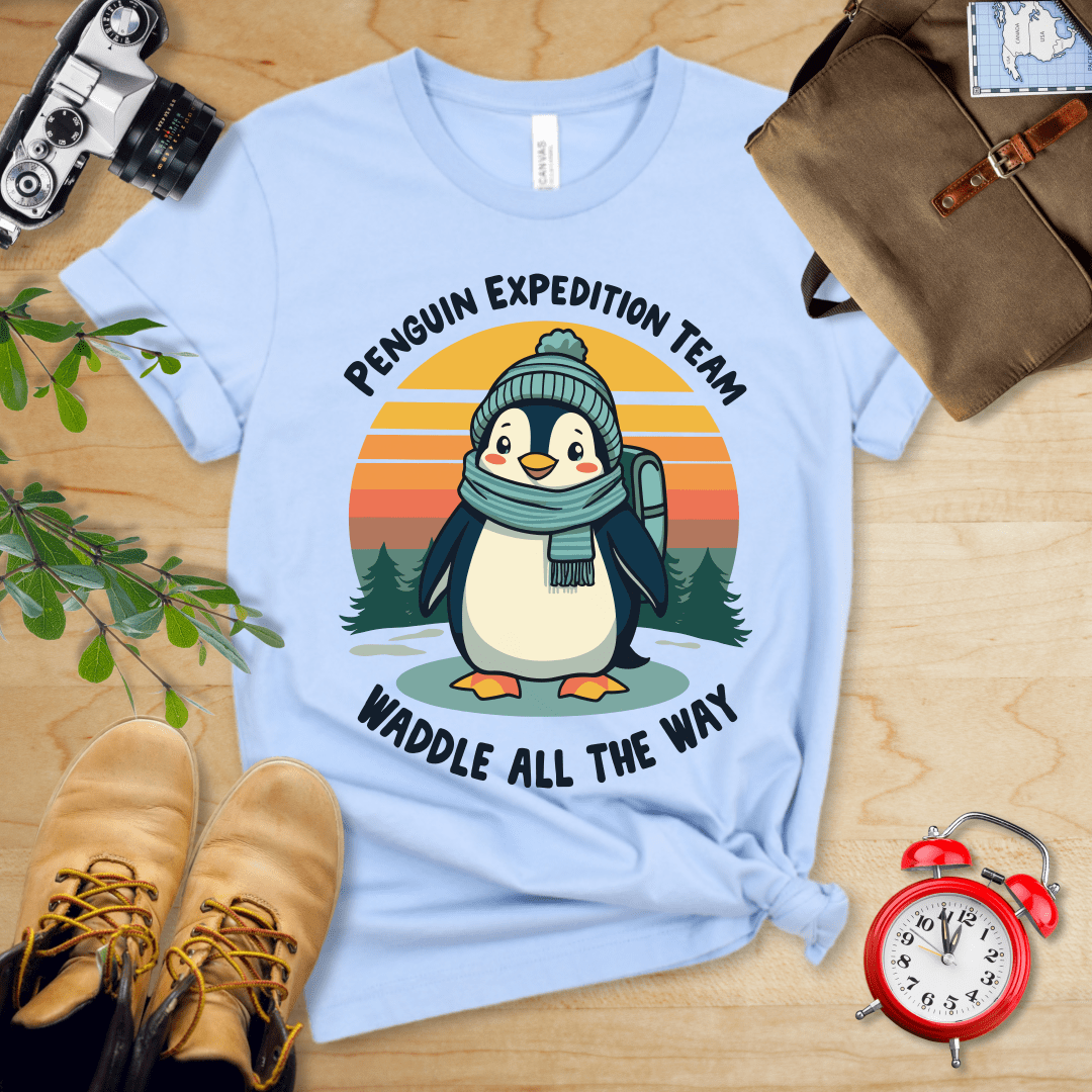 Hike Tee T-Shirt Baby Blue / S Pinguin Expedition Team